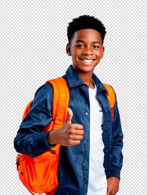 David, a 19-year-old Musezero graduate giving a thumbs up